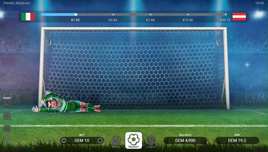 PENALTY SHOOT-OUT feature